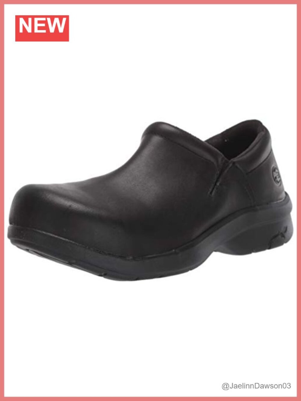 Women's Work Safety Shoe ESD Slip-On Alloy Toe Anti-Fatigue Leather